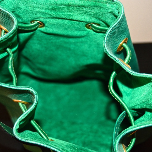 NEW Genuine Leather Green Italian Backpack main image 4